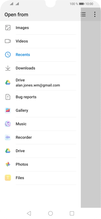 Press Images and go to the required folder. Press Images and go to the required folder.