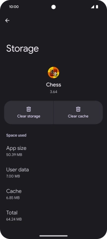 Press Clear cache.