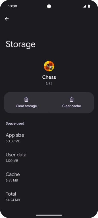 Press Clear cache.