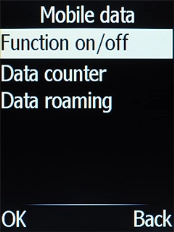 Select Data counter.