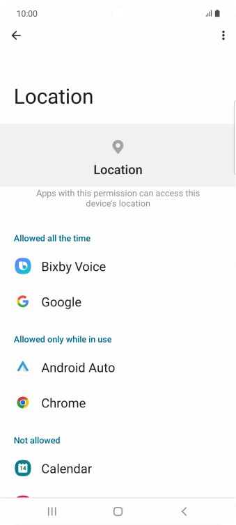 Press the required app.