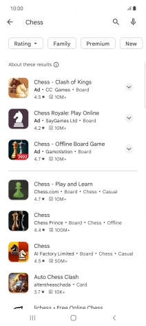 Press the required app.