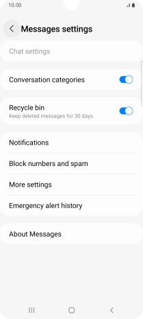 Press More settings.