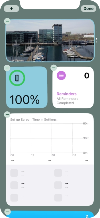 Press the add icon. Press the add icon.
