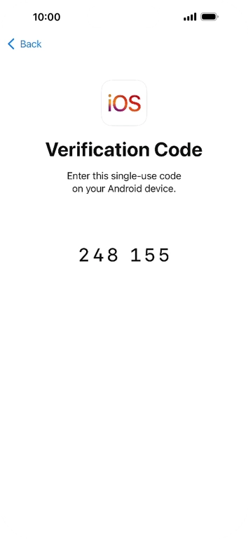 Follow the instructions on the screen and in the 'Move to iOS' app to transfer the content from the Android phone to your phone and set up your phone and prepare it for use.