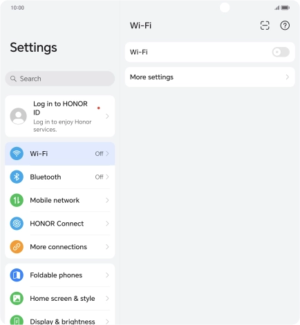 Press Mobile network.