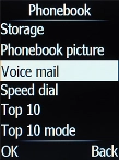 Select Voice mail.