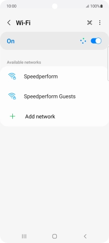 Press the menu icon.