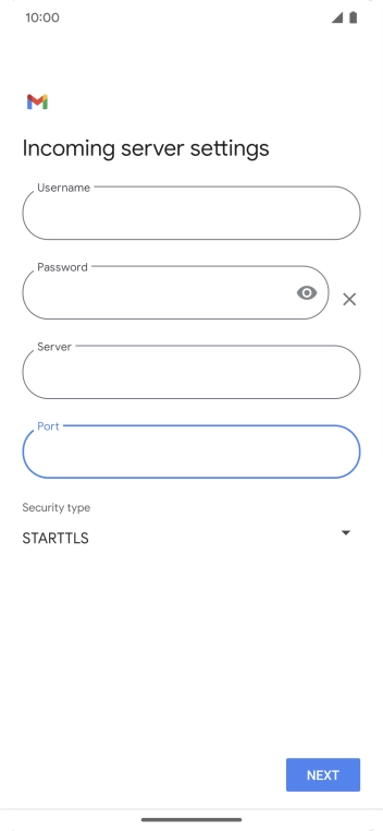 Press the drop down list below 'Security type'.