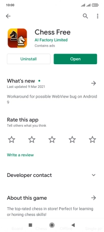 Press the Home key to return to the home screen.