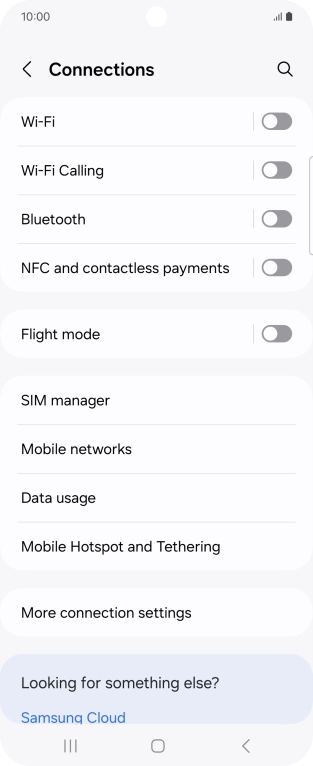 Press Wi-Fi.