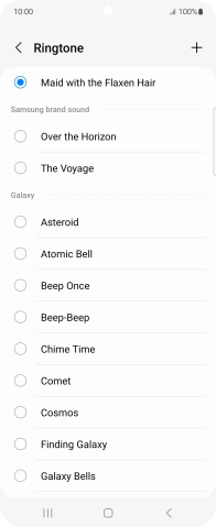 Press the Home key to return to the home screen.