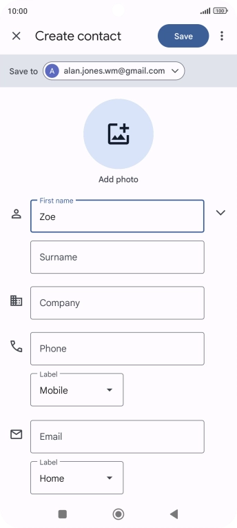 Press Surname and key in the required last name.