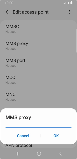 Key in 82.132.254.1 and press OK. Key in 82.132.254.1 and press OK.