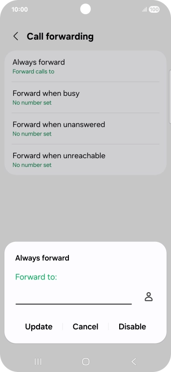 Press Disable.