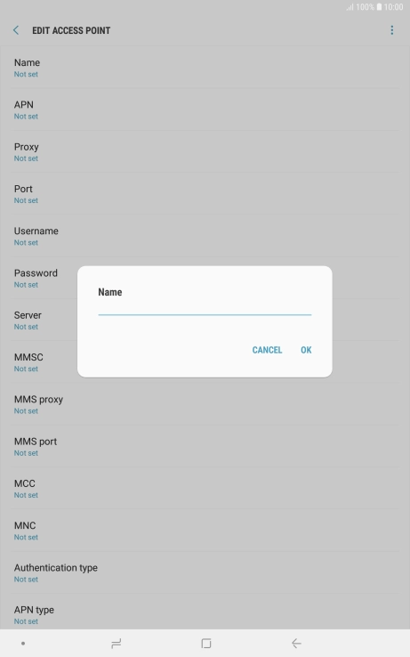 Key in O2 UK MMS and press OK.