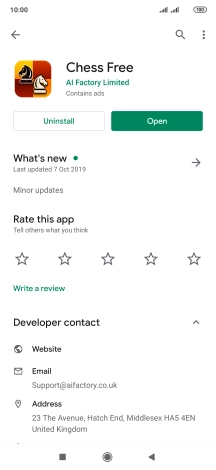 Press Uninstall.