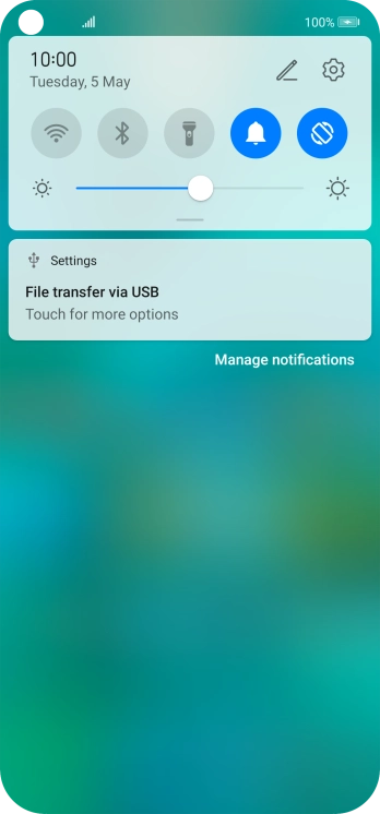 Press Touch for more options.