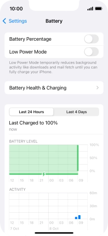 Press Battery Health & Charging.