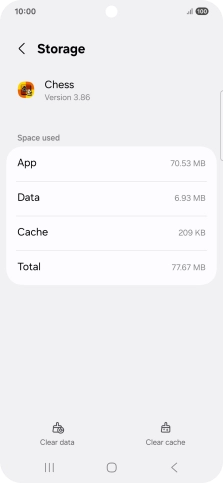 Press Clear cache.