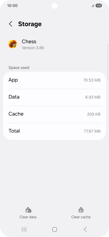 Press Clear cache.