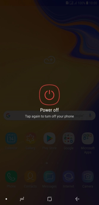 Press Power off.