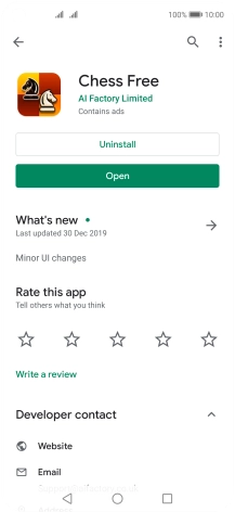 Press the Home key to return to the home screen.