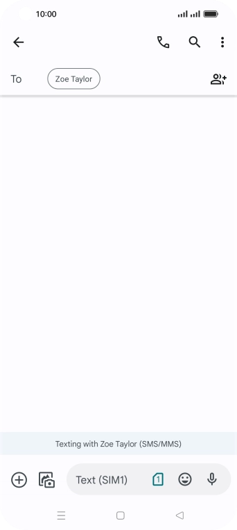 Press the SIM icon. Press the SIM icon.