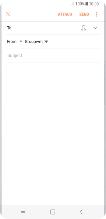 Press the search field and key in the first letters of the recipient's name. Press the search field and key in the first letters of the recipient's name.