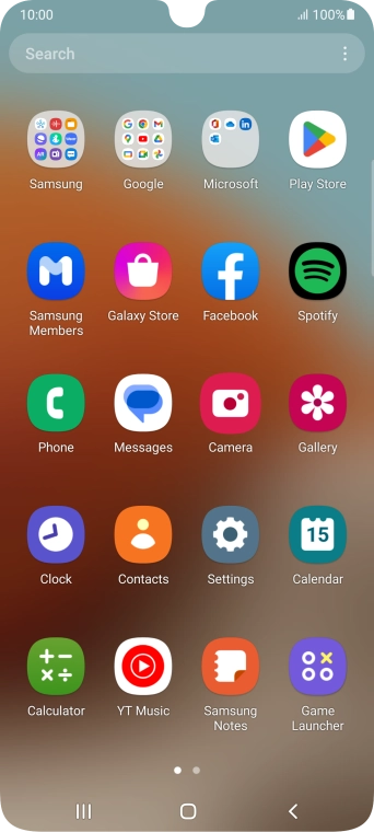 Press Samsung. Press Samsung.