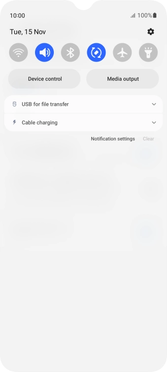 Press the drop down list.