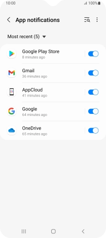 Press the drop down list.
