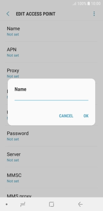 Key in O2 UK MMS and press OK.