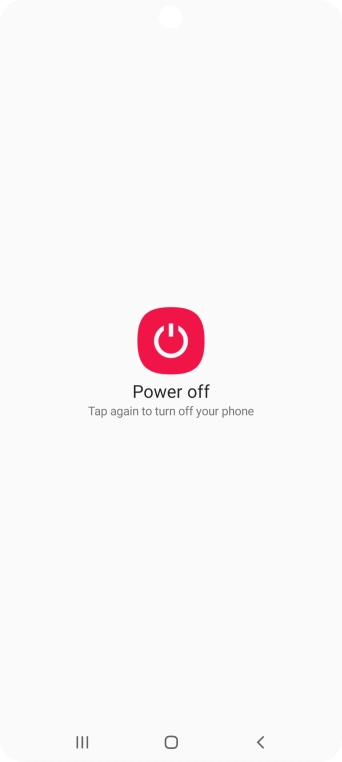 Press Power off.