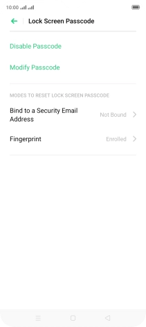 Press Disable Passcode.