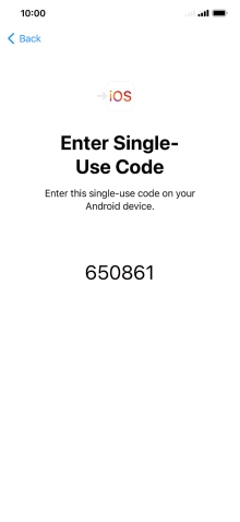 Follow the instructions on the screen and in the 'Move to iOS' app to transfer the content from the Android phone to your phone and set up your phone and prepare it for use.