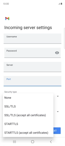 Press None.