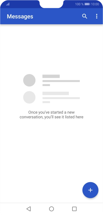 Press the new message icon. Press the new message icon.