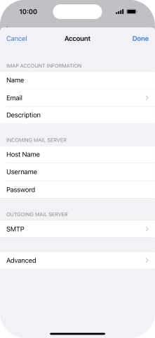 Press SMTP.