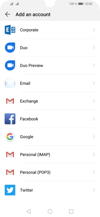 Press Google.