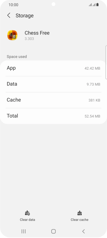 Press Clear cache.