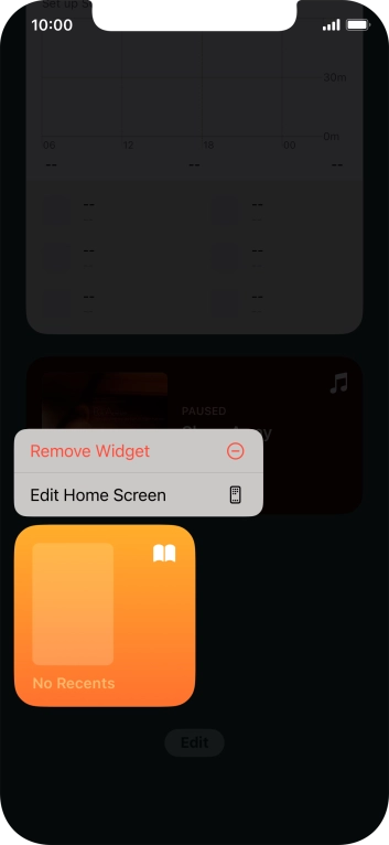 Press Remove Widget. Press Remove Widget.