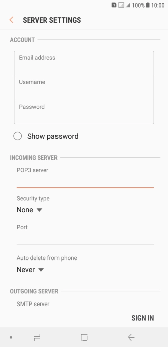 Press the drop down list below 'Security type'.