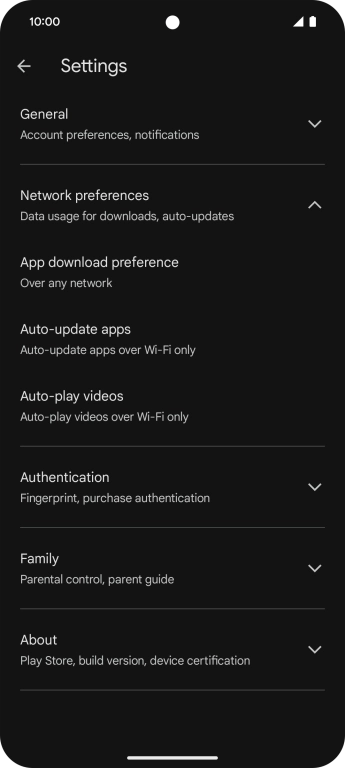 Press Auto-update apps. Press Auto-update apps.