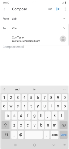 Press the required contact.