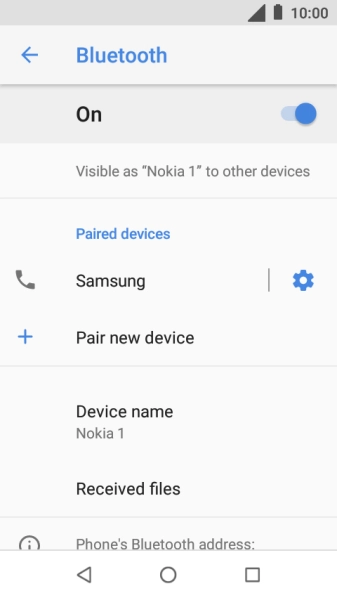 Press the Home key to return to the home screen.