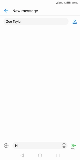 Press the attachment icon. Press the attachment icon.
