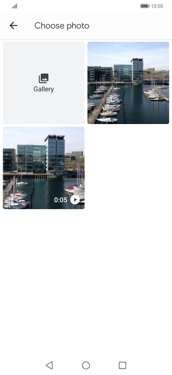 Press Gallery and go to the required folder. Press Gallery and go to the required folder.