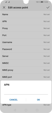 Key in wap.o2.co.uk and press OK.