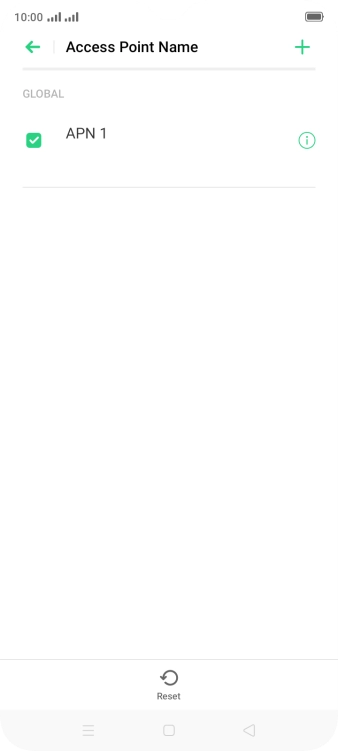 Press the add icon.